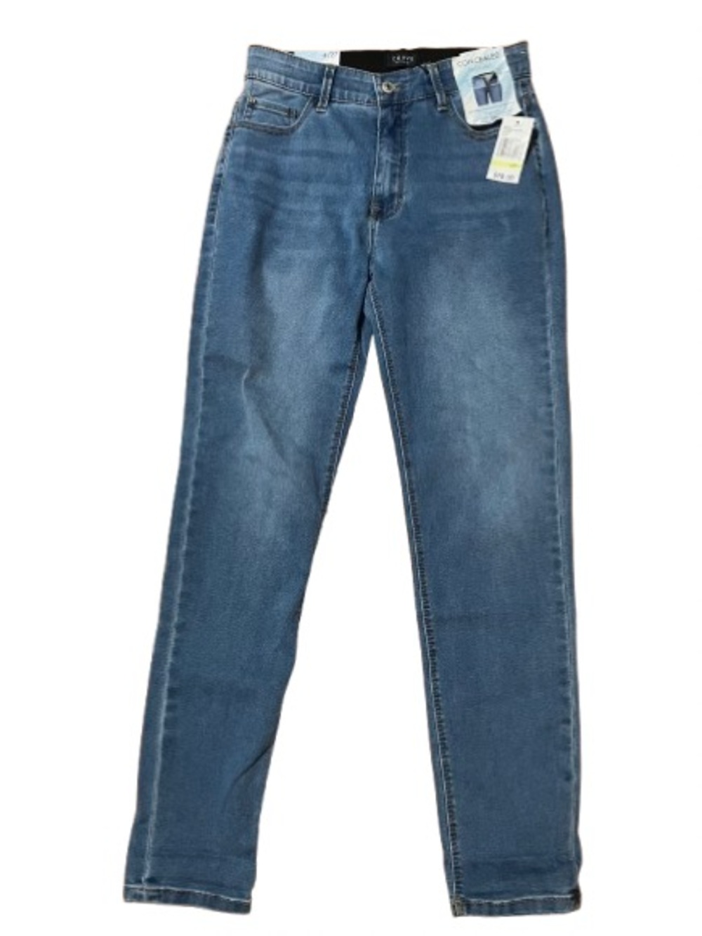 NWT Curve Appeal High Rise Concealed Comfort Waist Duomode Skinny Jeans Size 27